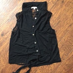 Black Lace Tank Top Women’s Size Large